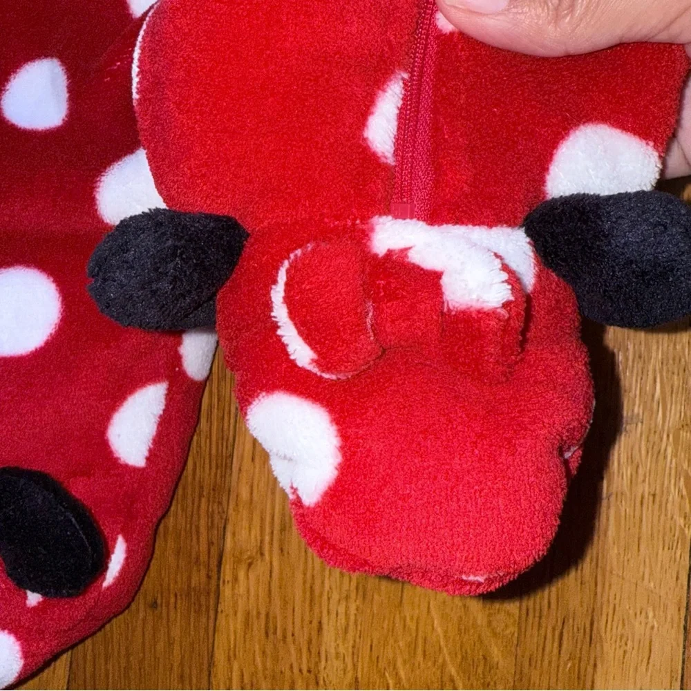 Disney Baby Minnie Mouse polka dot snowsuit with Minnie Ears size 6M